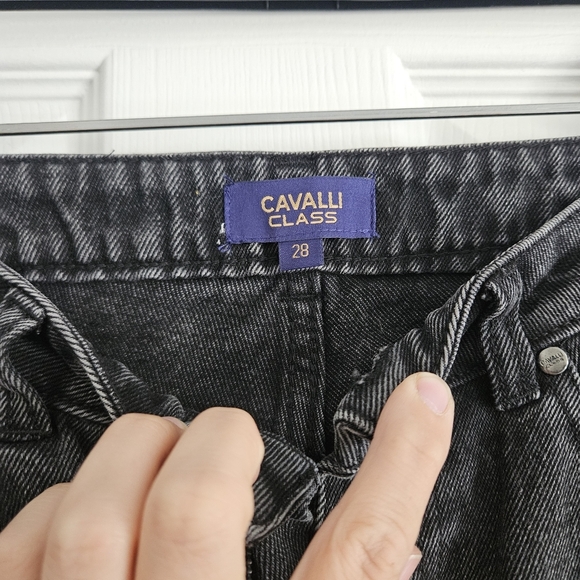 Roberto Cavalli Black High Rise Jeans Classic Elegance - Picture 4 of 8